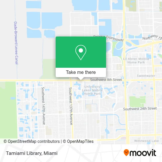 Tamiami Library map