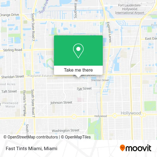 Fast Tints Miami map