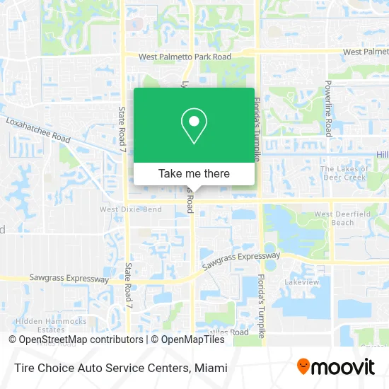 Tire Choice Auto Service Centers map