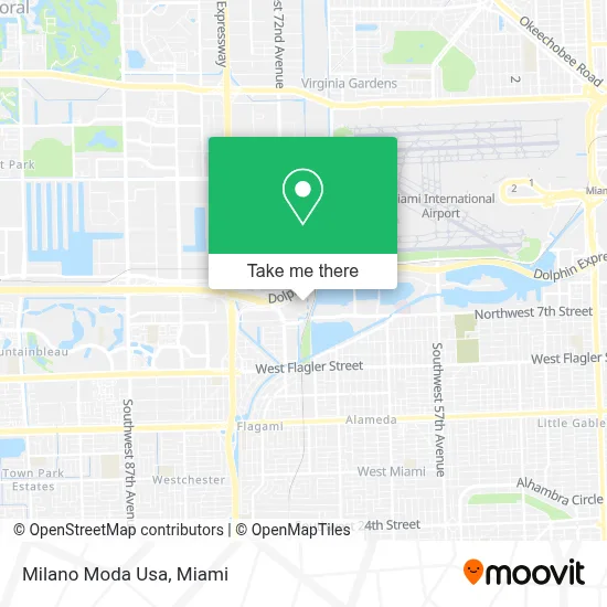 Milano Moda Usa map