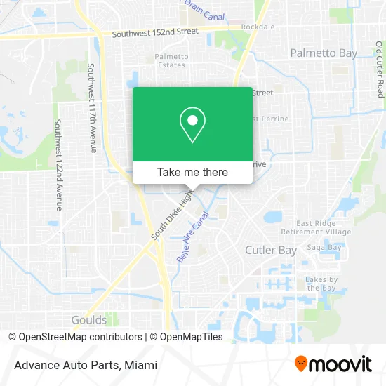 Advance Auto Parts map