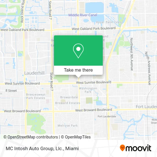 MC Intosh Auto Group, Llc. map