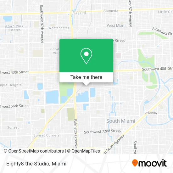 Eighty8 the Studio map