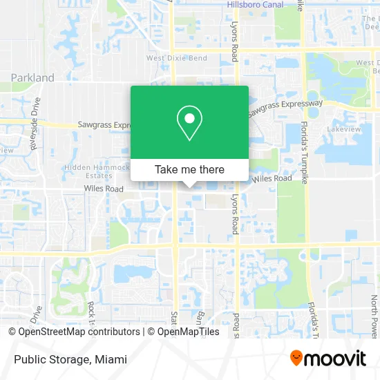 Public Storage map