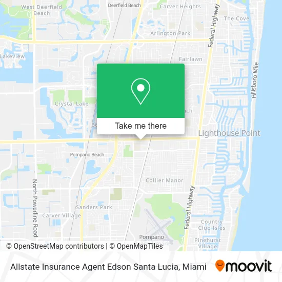 Allstate Insurance Agent Edson Santa Lucia map
