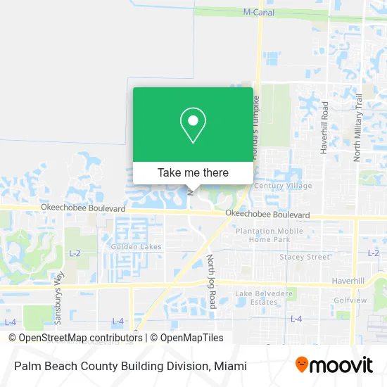 Palm Beach County Building Division map