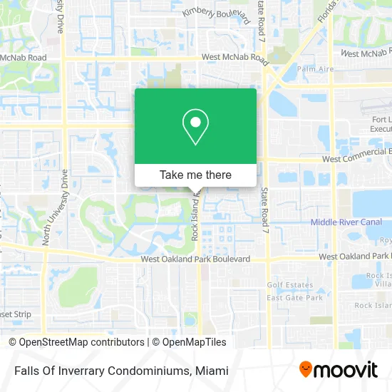 Falls Of Inverrary Condominiums map