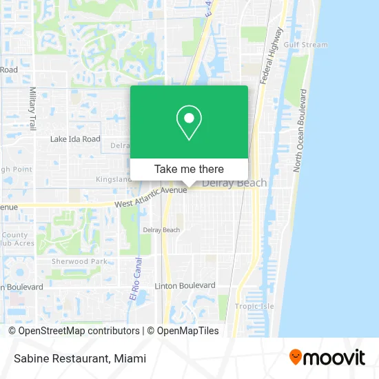 Sabine Restaurant map