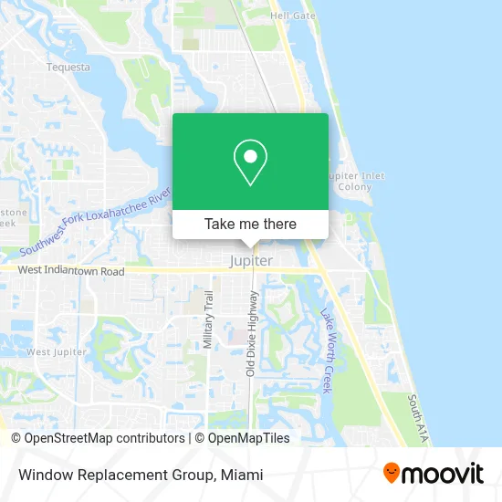 Window Replacement Group map