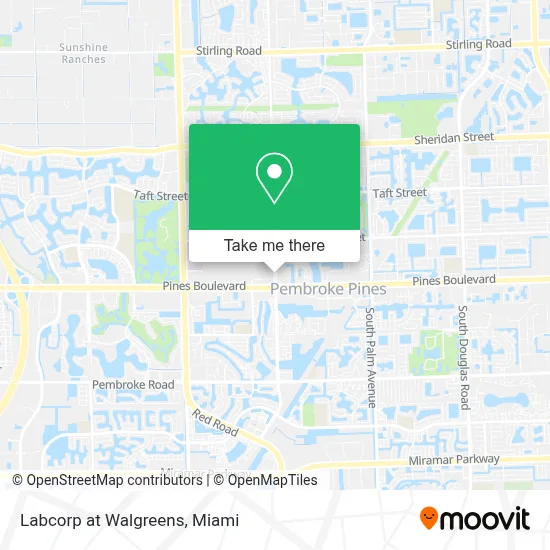 Labcorp at Walgreens map