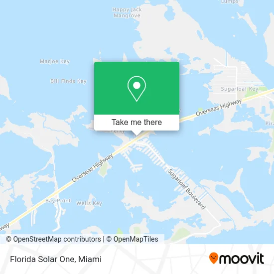 Florida Solar One map