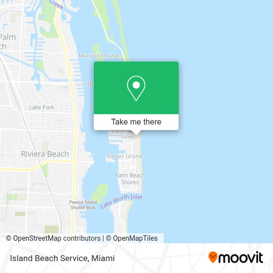 Island Beach Service map
