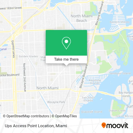 Ups Access Point Location map