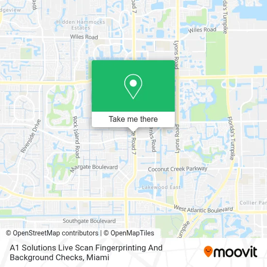 A1 Solutions Live Scan Fingerprinting And Background Checks map