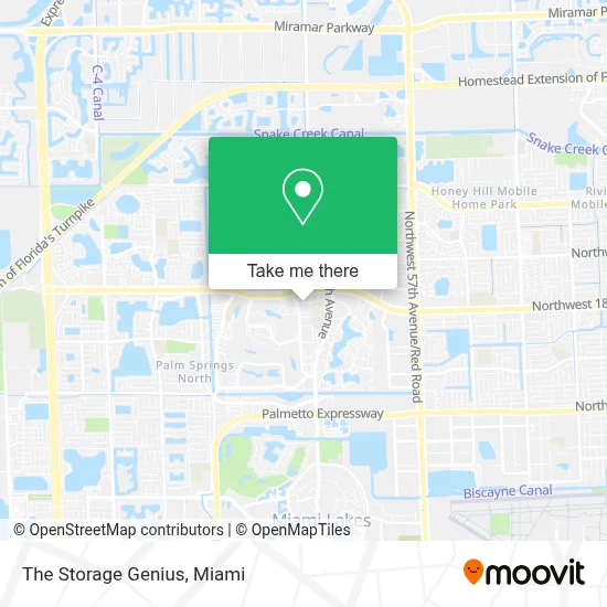 The Storage Genius map