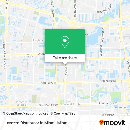 Lavazza Distributor In Miami map