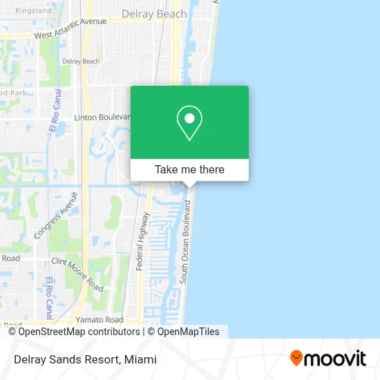 Delray Sands Resort map