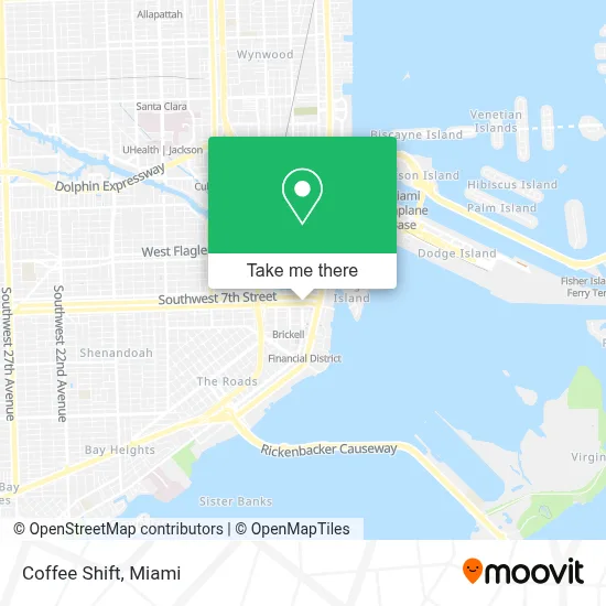 Coffee Shift map