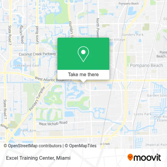 Excel Training Center map