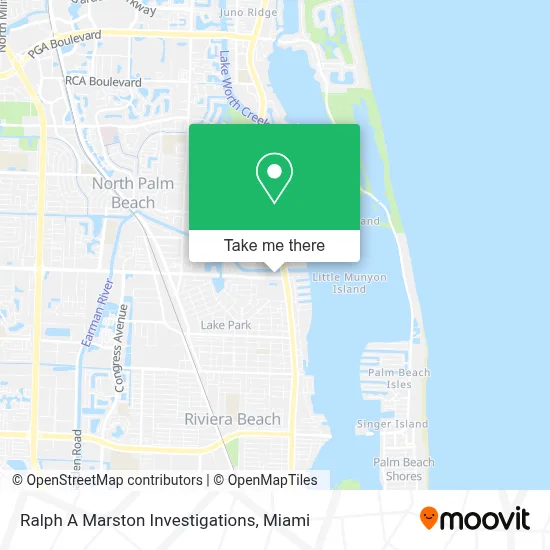 Ralph A Marston Investigations map