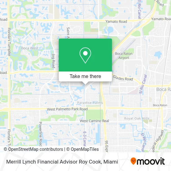 Merrill Lynch Financial Advisor Roy Cook map