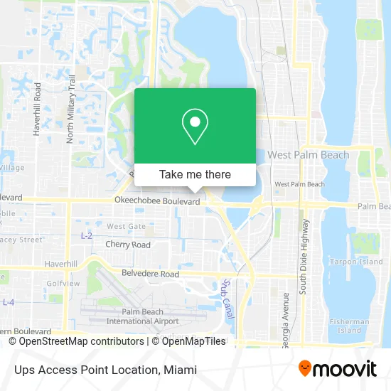 Ups Access Point Location map