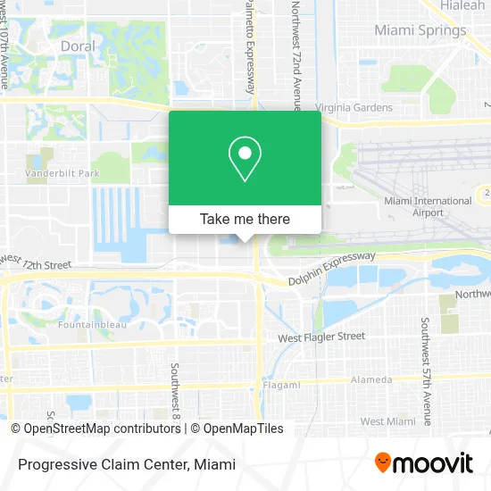 Progressive Claim Center map