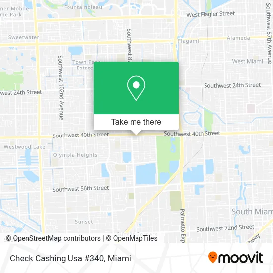 Check Cashing Usa #340 map