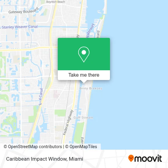 Caribbean Impact Window map