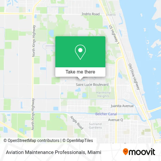 Aviation Maintenance Professionals map