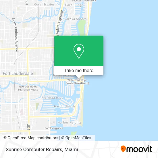 Sunrise Computer Repairs map
