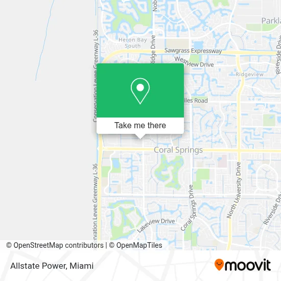 Allstate Power map