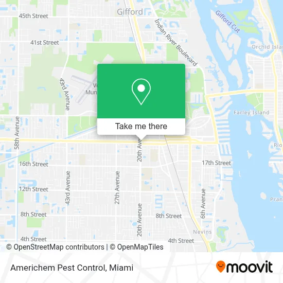 Americhem Pest Control map