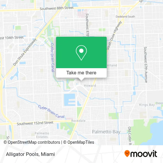 Alligator Pools map