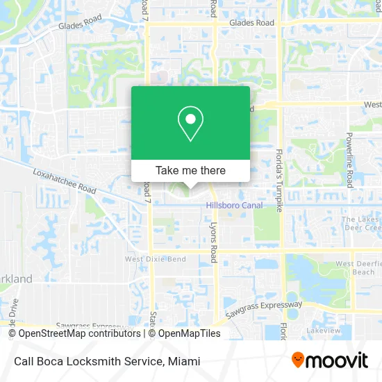 Call Boca Locksmith Service map
