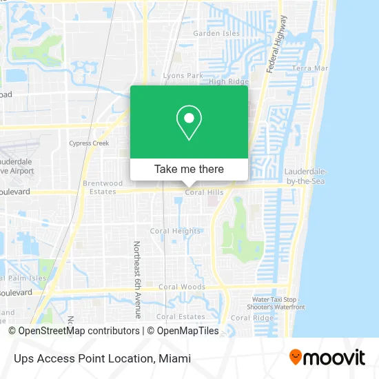 Ups Access Point Location map
