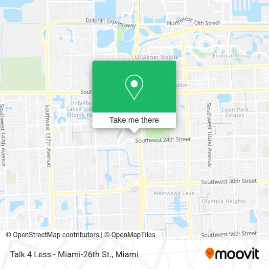 Talk 4 Less - Miami-26th St. map