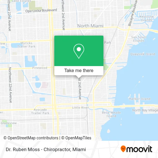 Dr. Ruben Moss - Chiropractor map