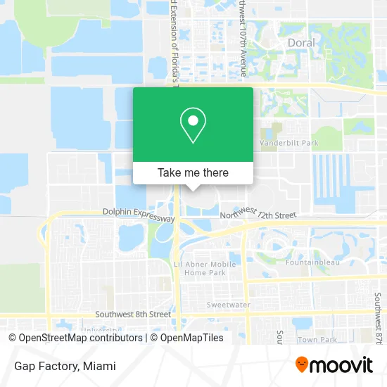 Gap Factory map