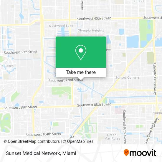 Sunset Medical Network map