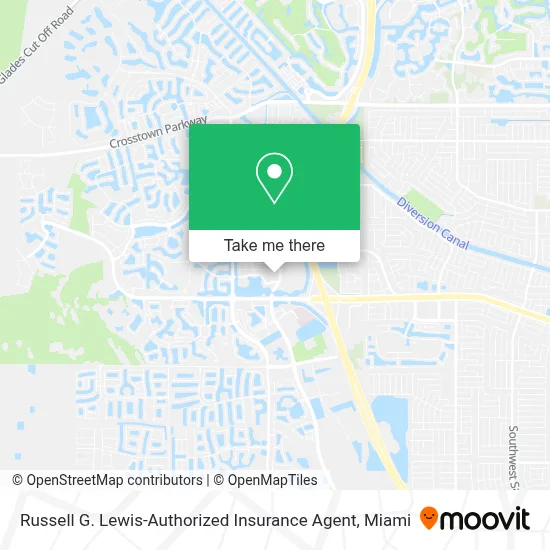 Russell G. Lewis-Authorized Insurance Agent map