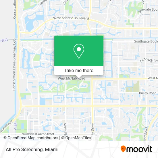 All Pro Screening map