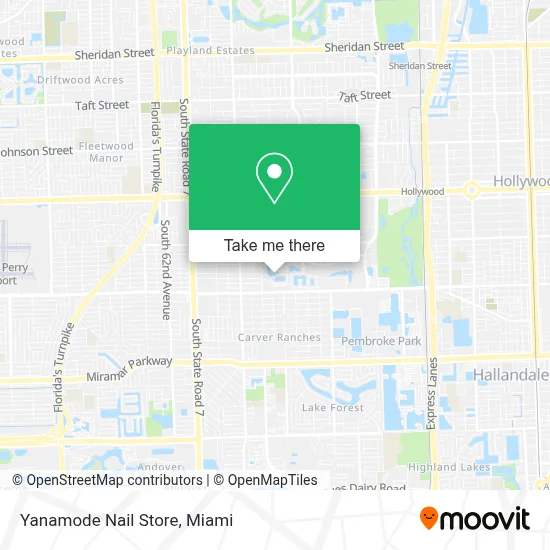 Yanamode Nail Store map