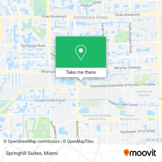 Springhill Suites map