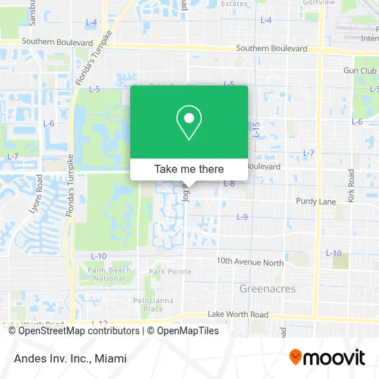 Andes Inv. Inc. map