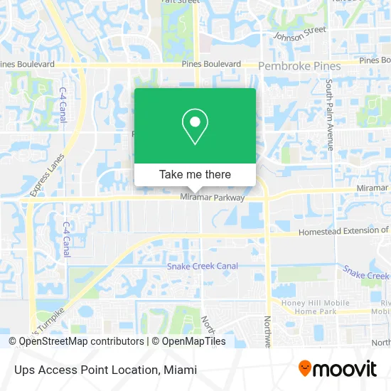Ups Access Point Location map