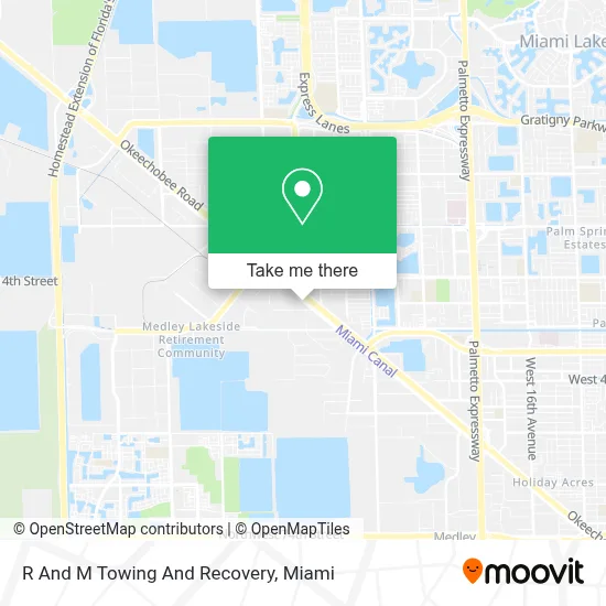 R And M Towing And Recovery map