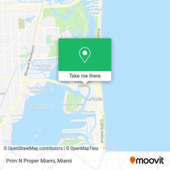 Prim N Proper Miami map