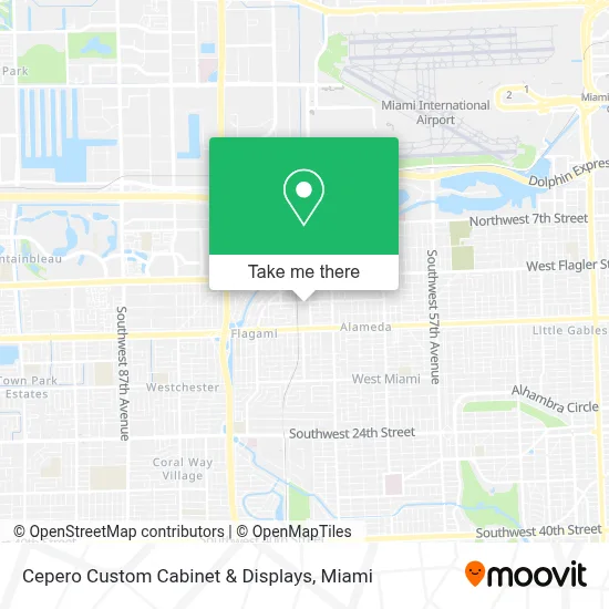 Cepero Custom Cabinet & Displays map