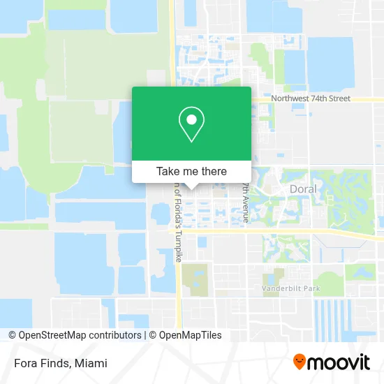 Fora Finds map